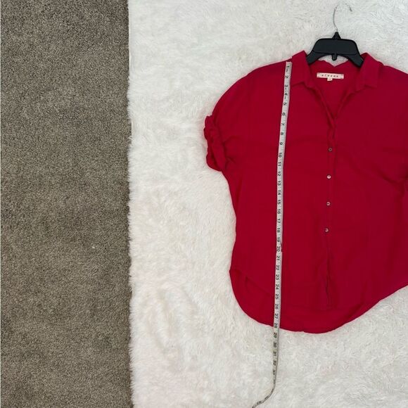 Xirena Channing Women's Dark Pink Button-Up Shirt Size XS - Picture 5 of 8